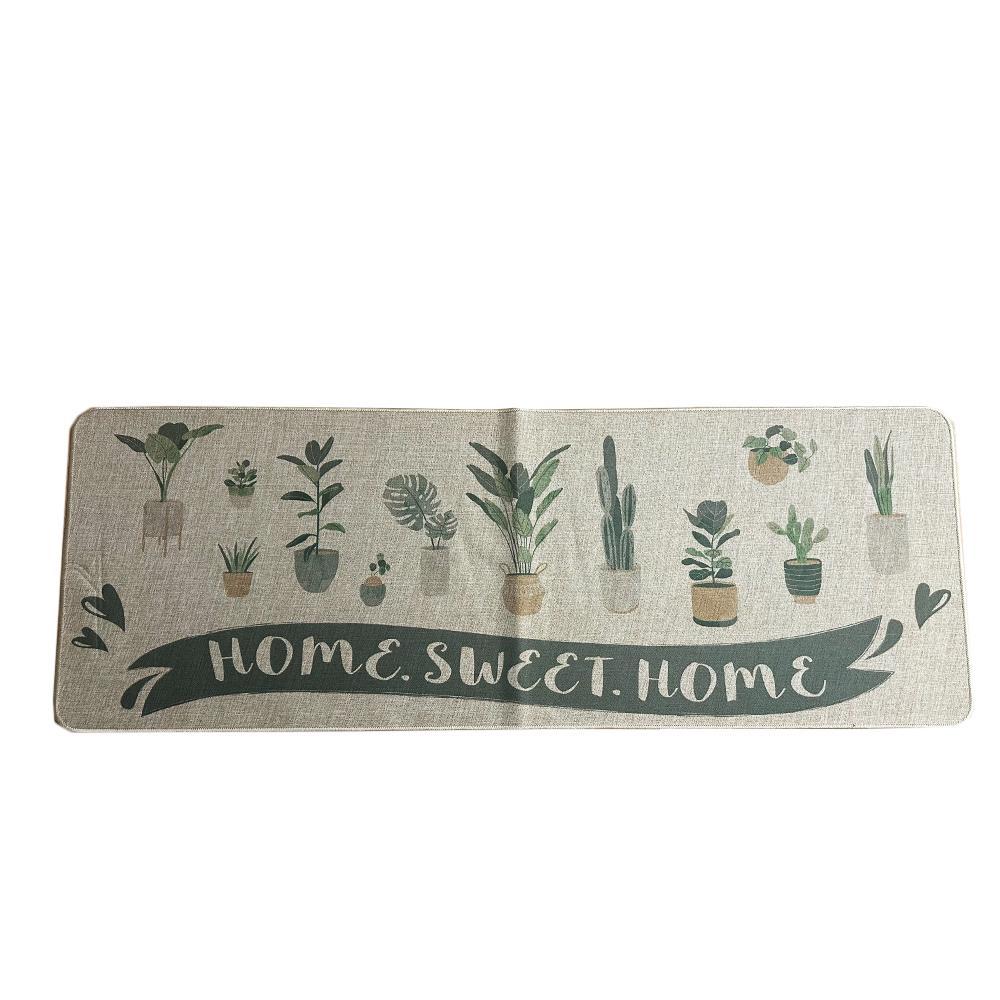 NO MARK Tapis Beige Imprimés Luance 50x120cm Home Sweet Home