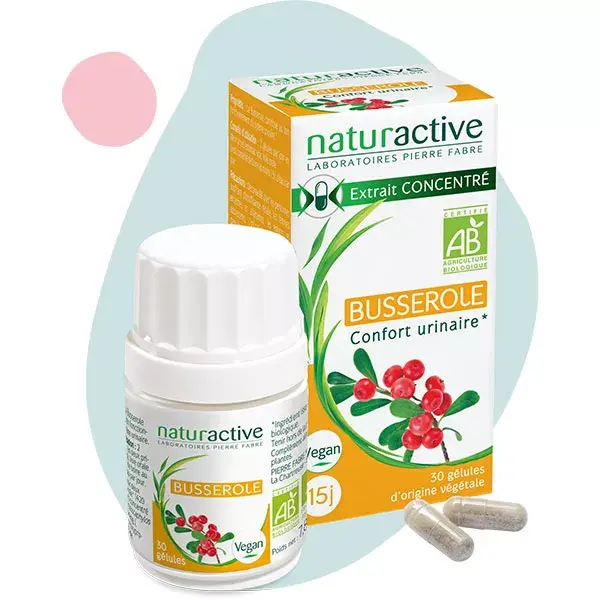 Cápsulas Vegetais de Uva-ursina Orgânica Naturaactive - 30 unidades