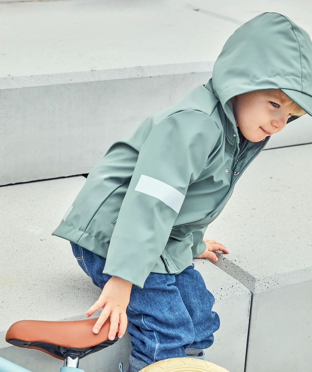 CIRÉ KAKI IMPERMÉABLE BÉBÉ MIXTE À CAPUCHE