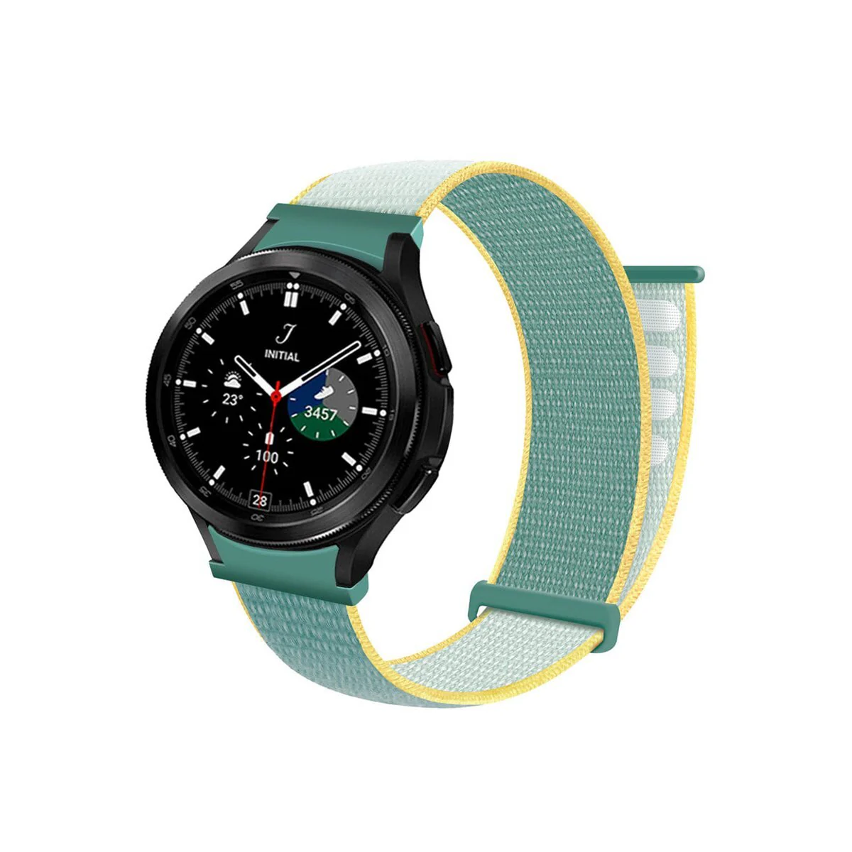 Nylon armbånd No-Gap Samsung Galaxy Watch 4 Classic (42mm) - Sunshine