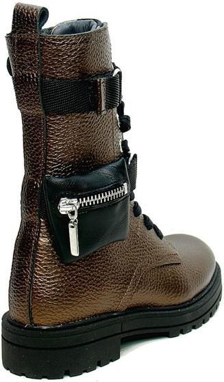 Develab - 42970 - Enkellaarzen - Bronze Metal - Leer