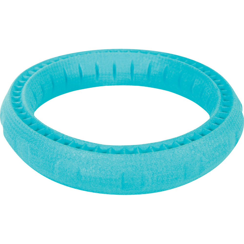 Jouet anneau moos tpr flottant bleu ø 23 cm x 3 cm pour chien