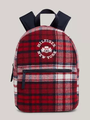 Mochila pequena infantil xadrez tartan