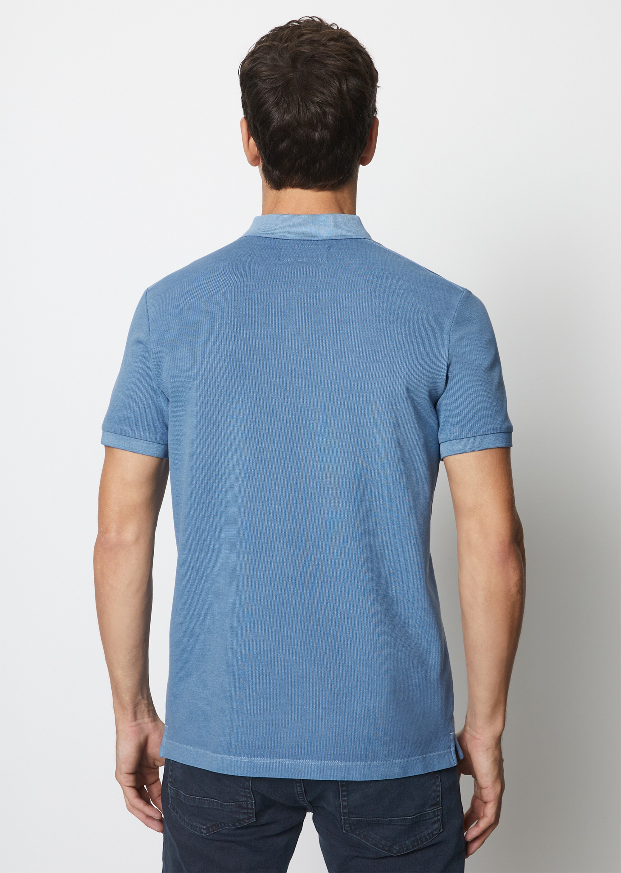 Poloshirt Piqué shaped aus Organic Cotton-Stretch