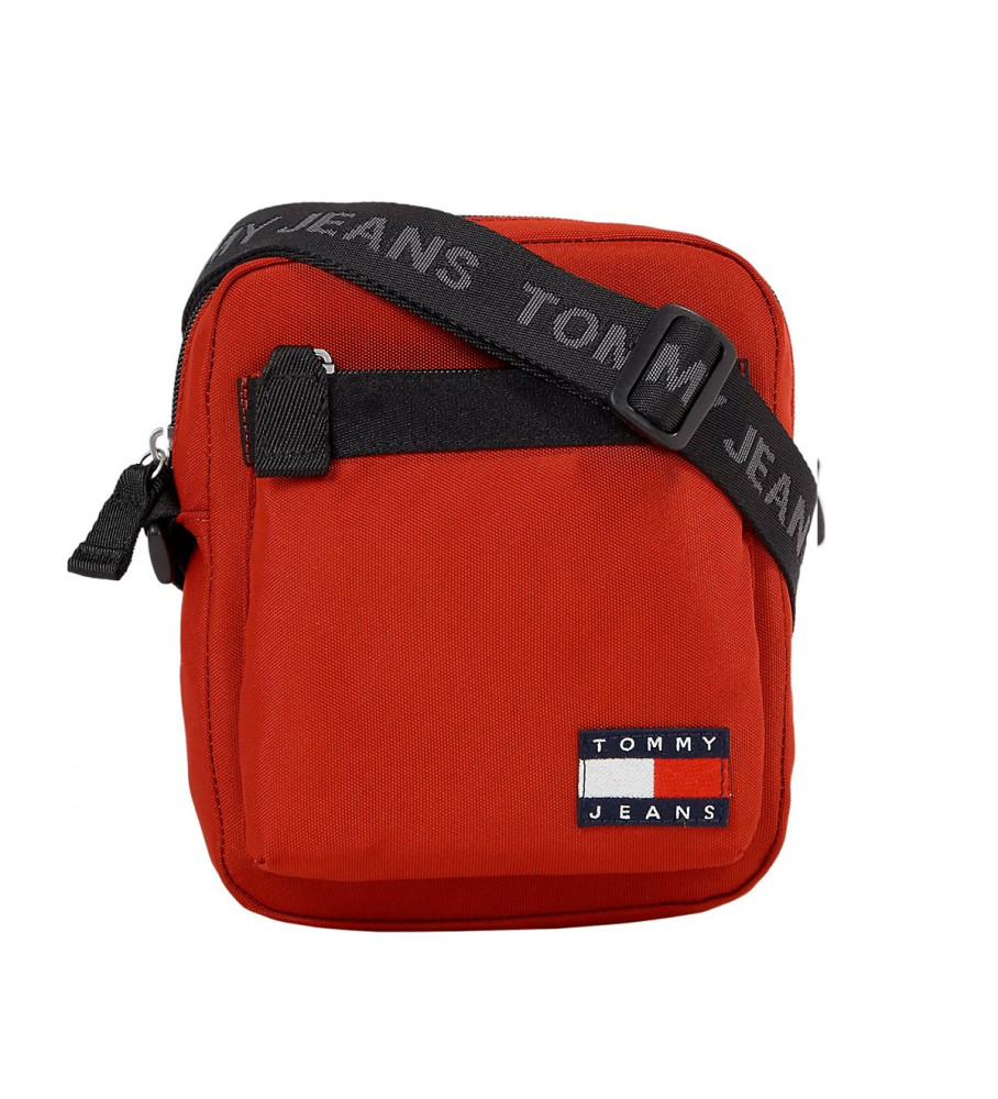 Bolsa Tommy Jeans Essential Reporter com logotipo vermelho