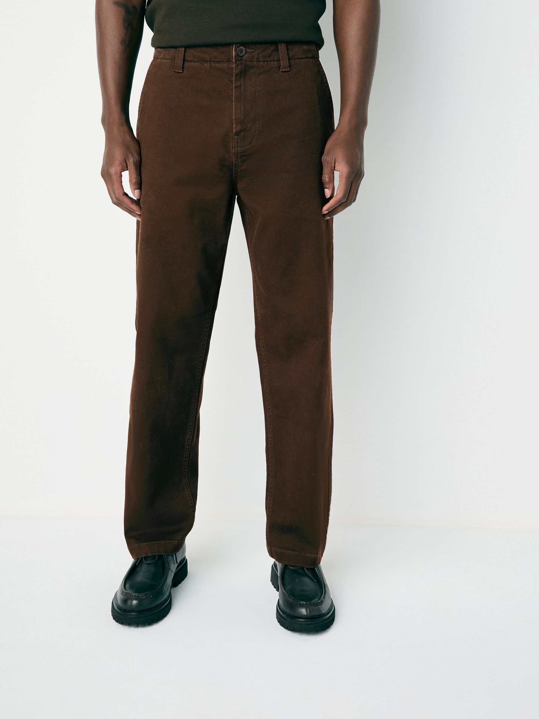 Bruin - Relaxed fit - Authentic Cotton Rich Stretch Trousers