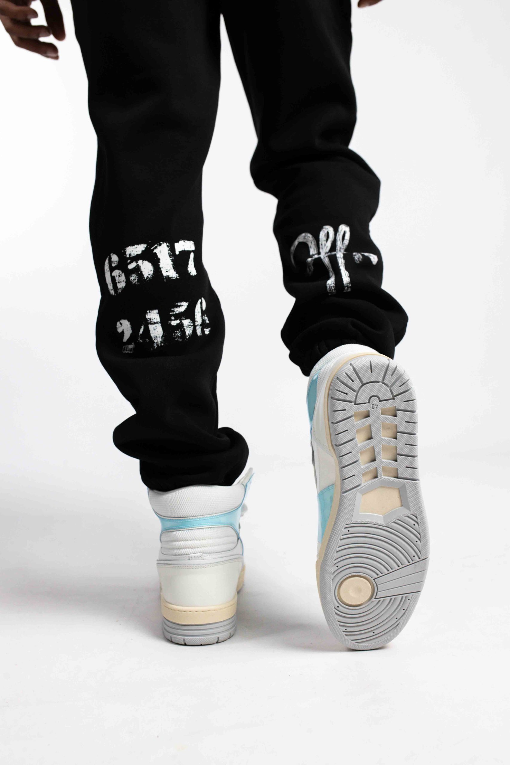 Off The Pitch Basketta Hi Glass Sneakers Wit/Blauw