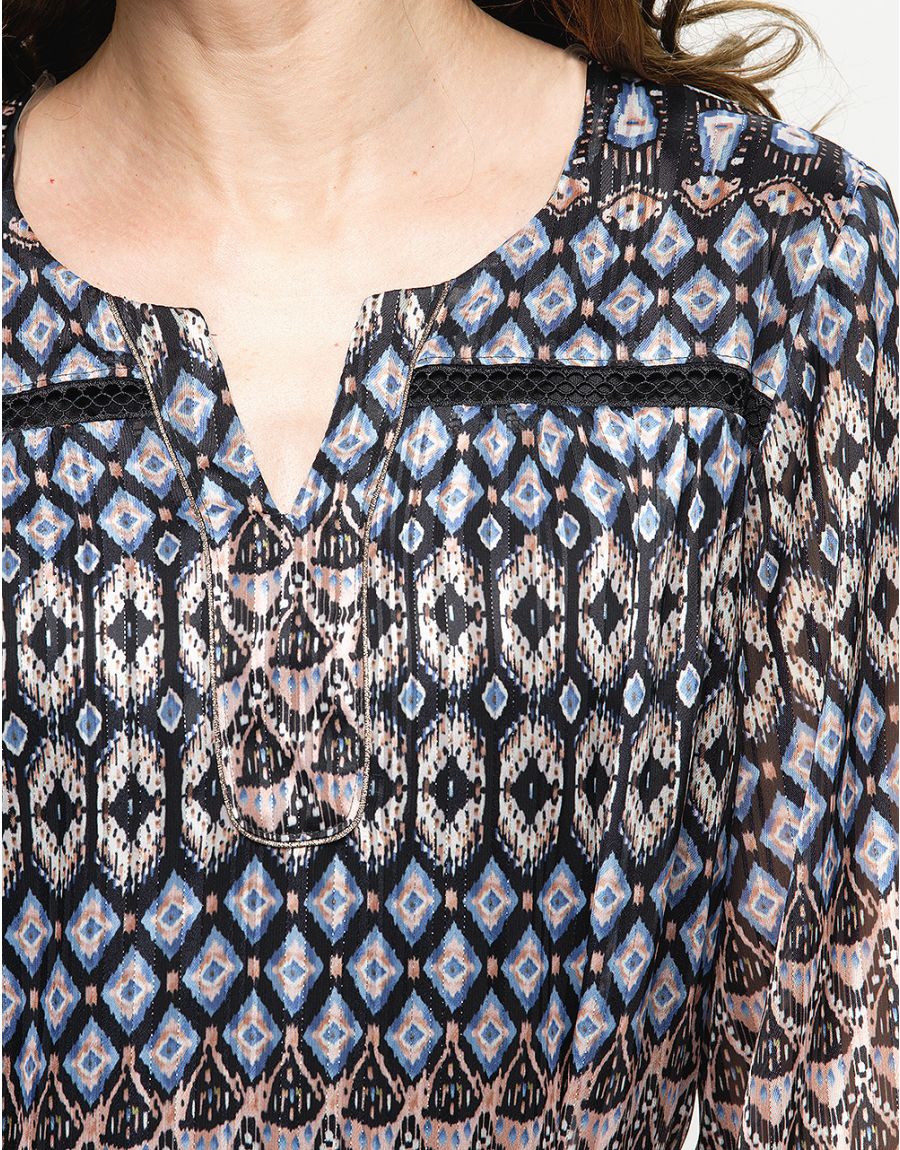 Robe droite imprimée
