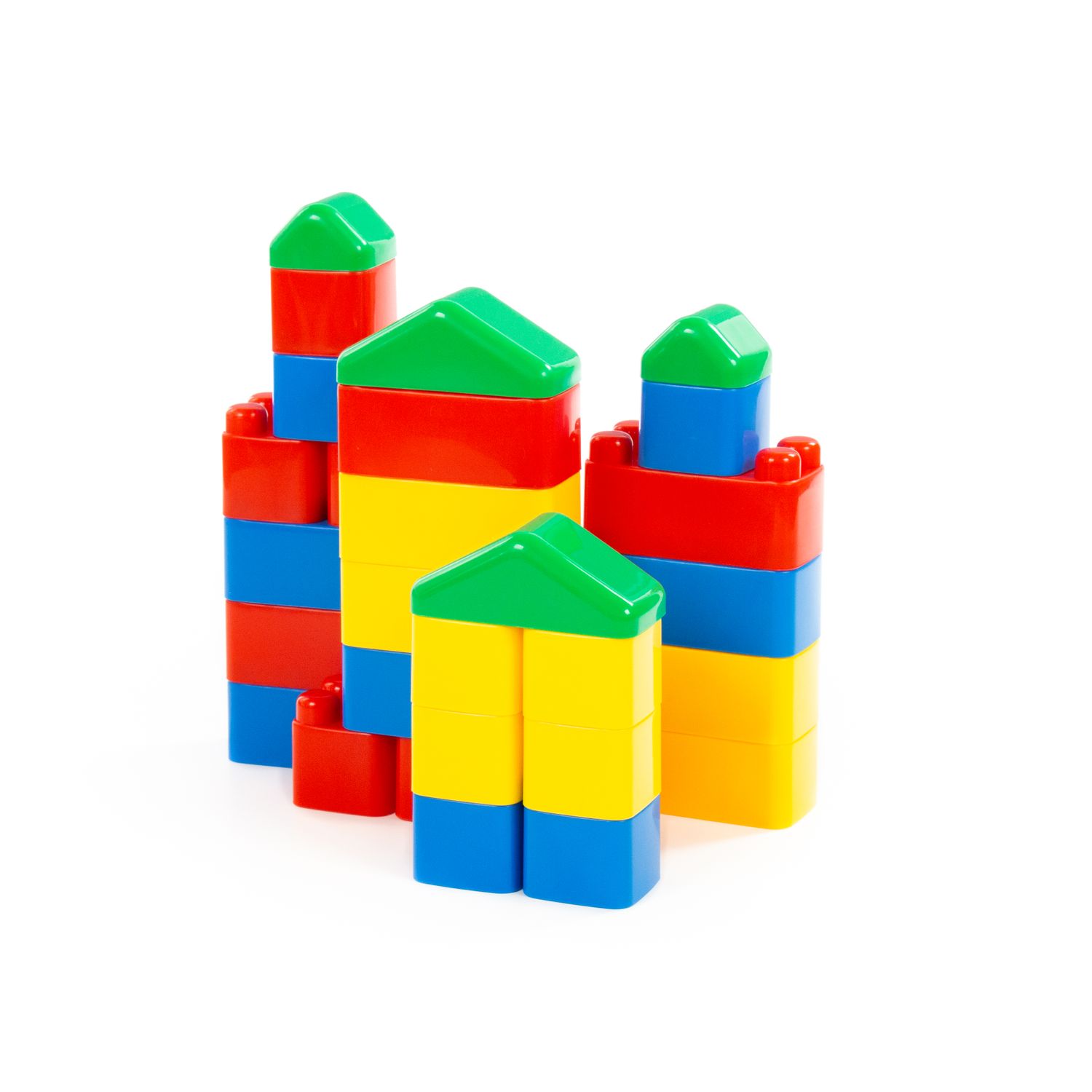 Polesie Bausteine-Set 28 Teile 61782 Bausteine zum Stecken im Beutel ab 1 Jahr bunt