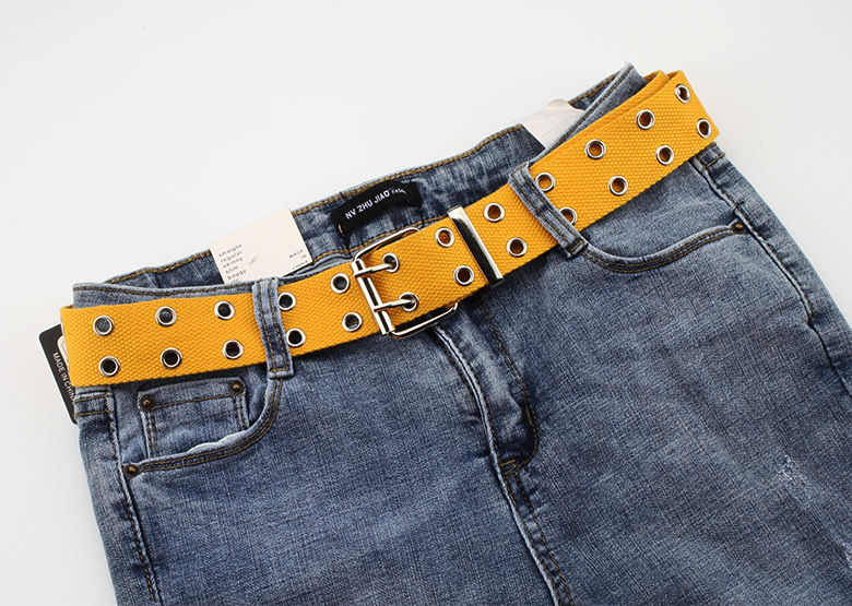 Rofuka - Canvas riem met dubbele ogen