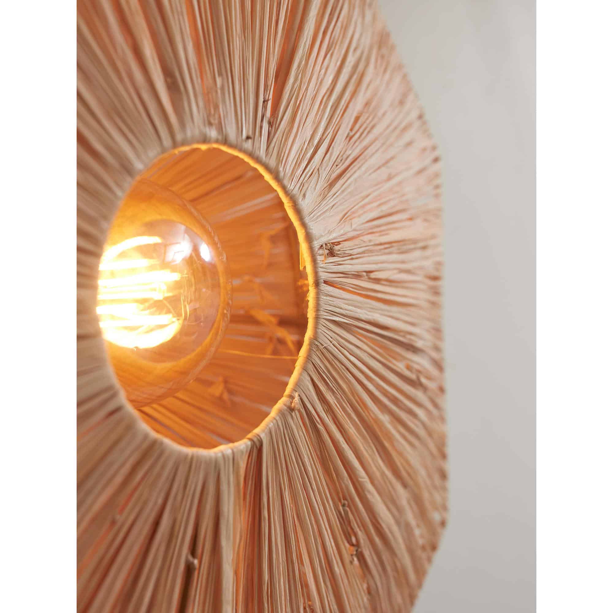 GOOD&MOJO Wandlamp Panama - Naturel - 65x7x65cm