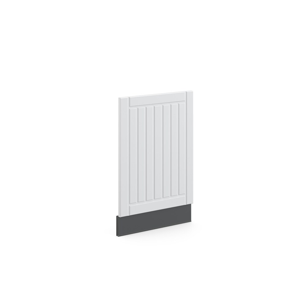 Vicco Geschirrspülerblende Geschirrspülfront Küchenmöbel Fame-Line Landhaus Anthrazit Weiß 45 cm modern