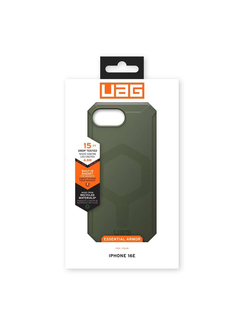 iPhone 16e MagSafe Schutzhülle Essential Armor (114496117272) - Olive Drab