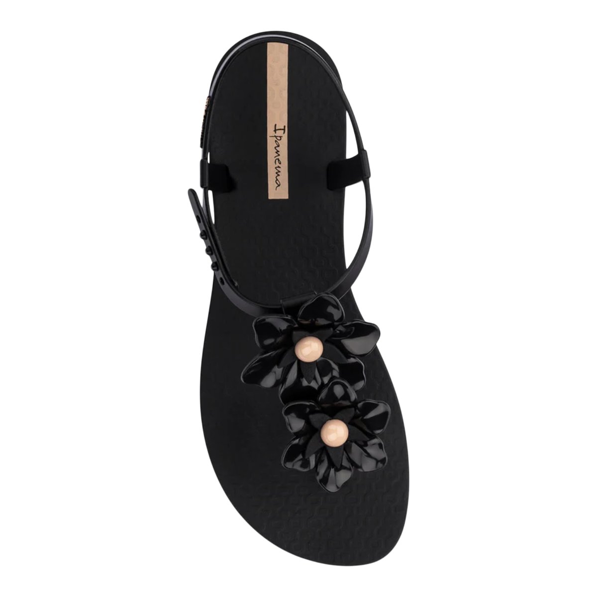 IPANEMA-Flower-l-Talon plat - Noir