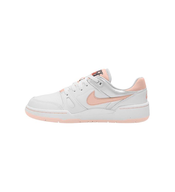 Nike Full Force Low Big Kids WHITE-ECHO-PINK-BRIGHT-MANGO-B