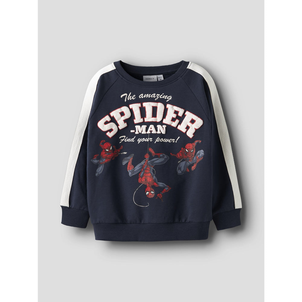 Køb Name It Navy Blazer Nmmobert Spider Nreg Sweat Bru Mar