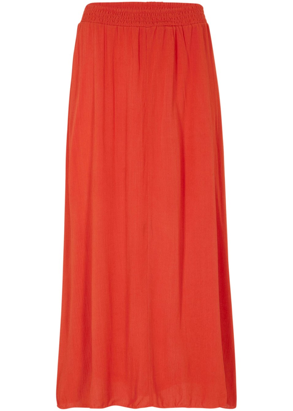 Jupe longue froissée avec large smock à la taille