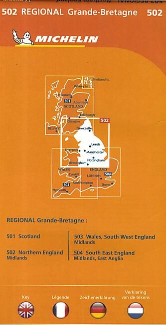 MICHELIN - 502 NORTHERN ENGLAND 1 400 000