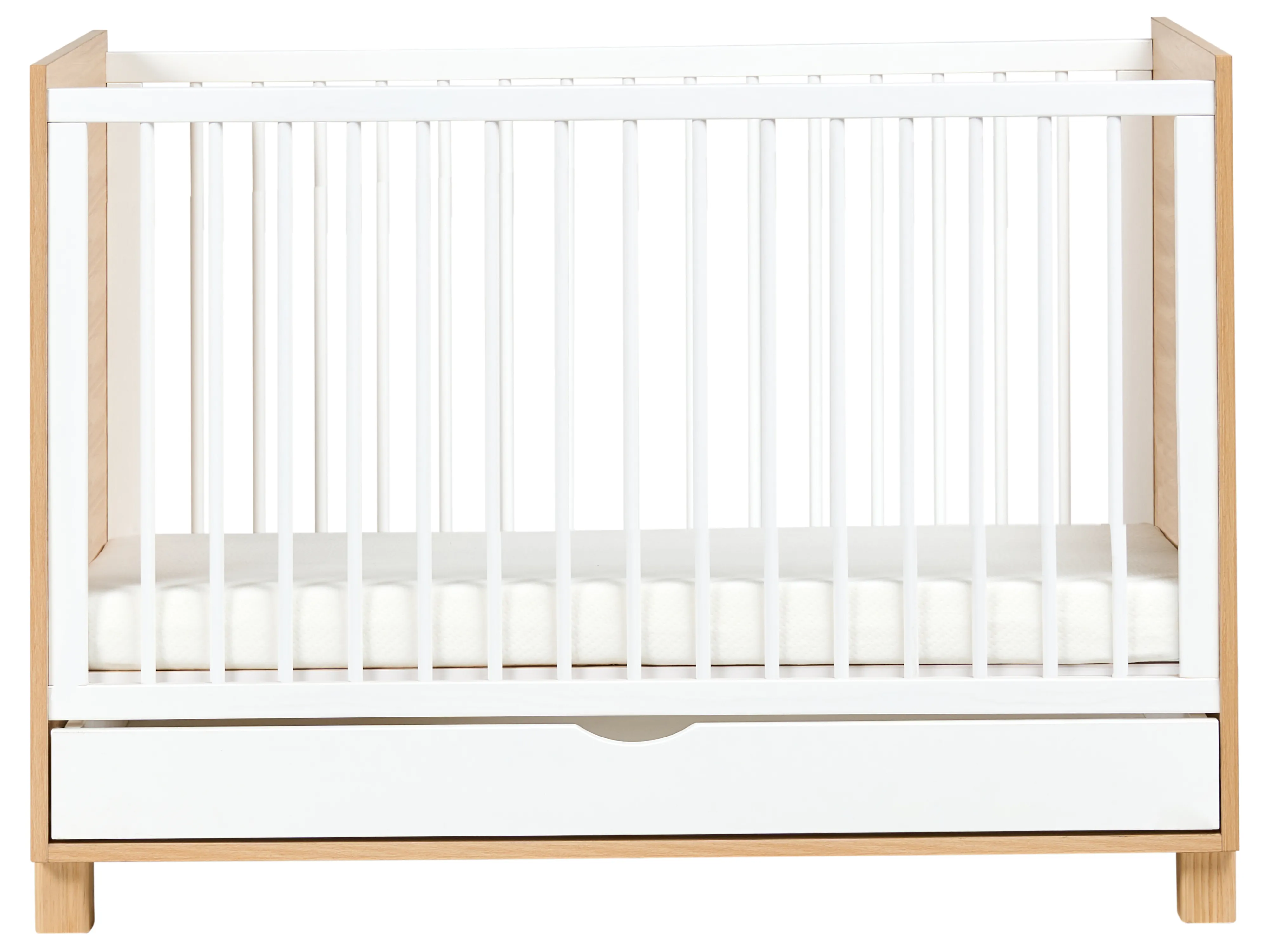 Babybedje met opberglade GUNNAR 60 x 120 cm Wit