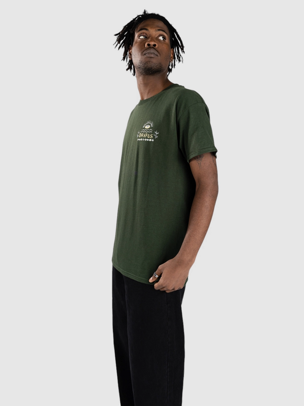 Dravus See No Shadows T-Shirt forest green