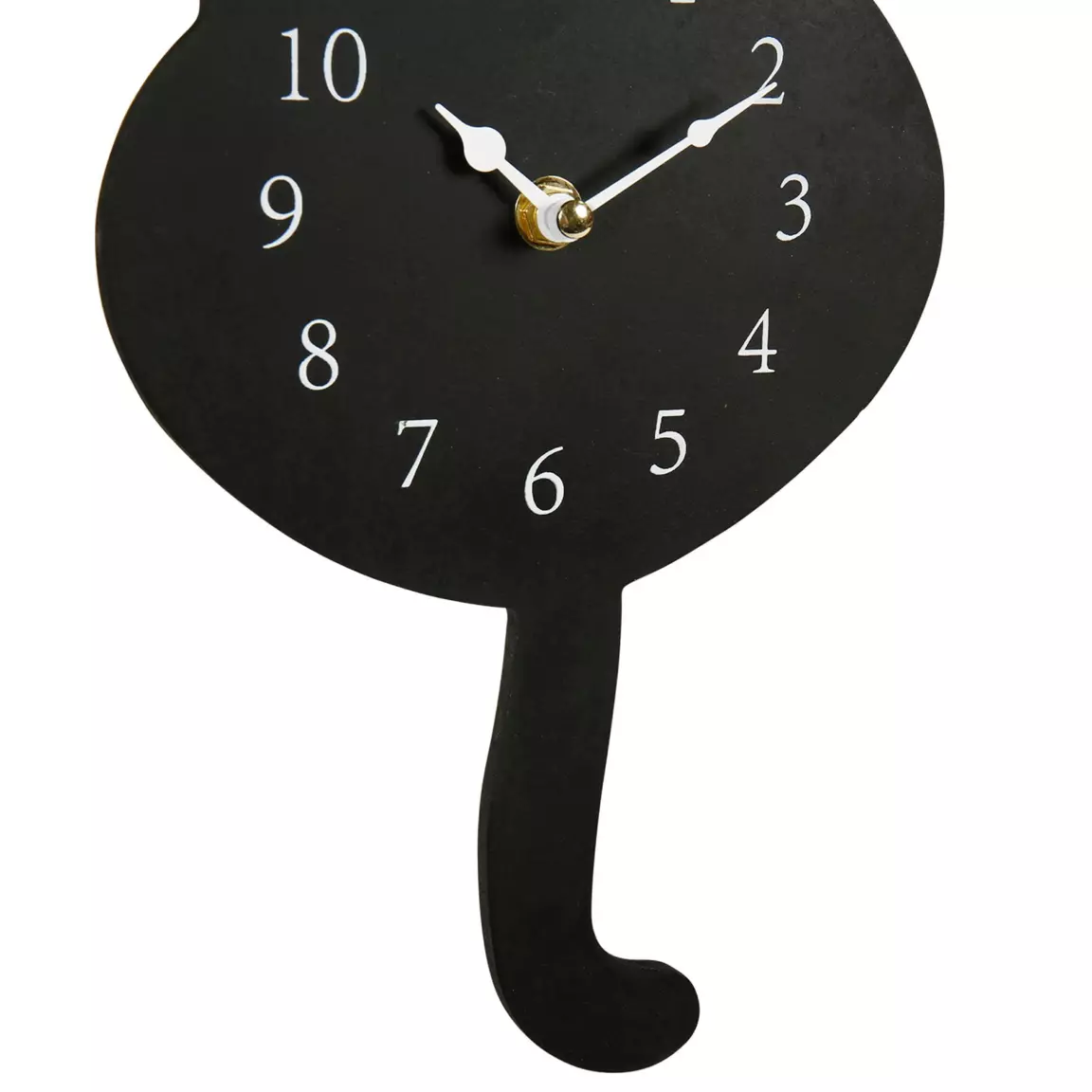 Horloge murale déco (H40 cm) Chat Noir