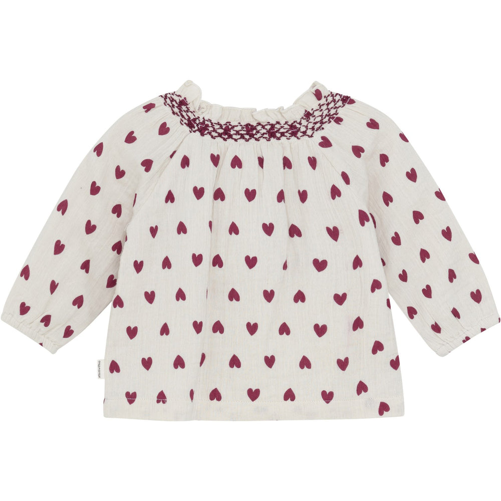 Køb Minymo Eggnog Bluse LS AOP