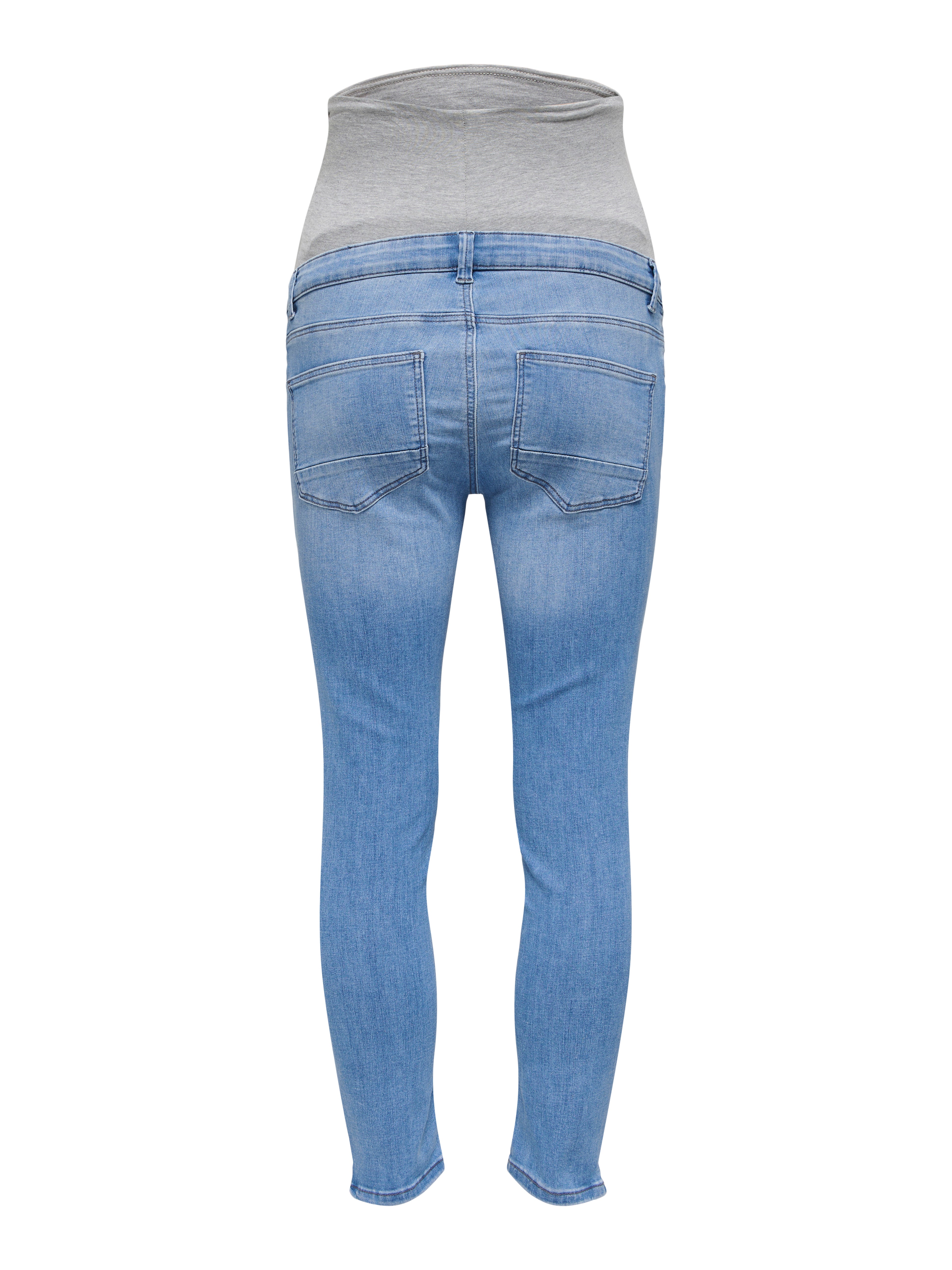 OLMKARLA Mittlere Taille Skinny Fit Jeans Light Blue Denim