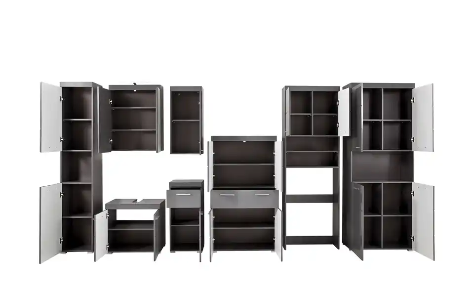 Hochschrank breit Amanda Agave grau