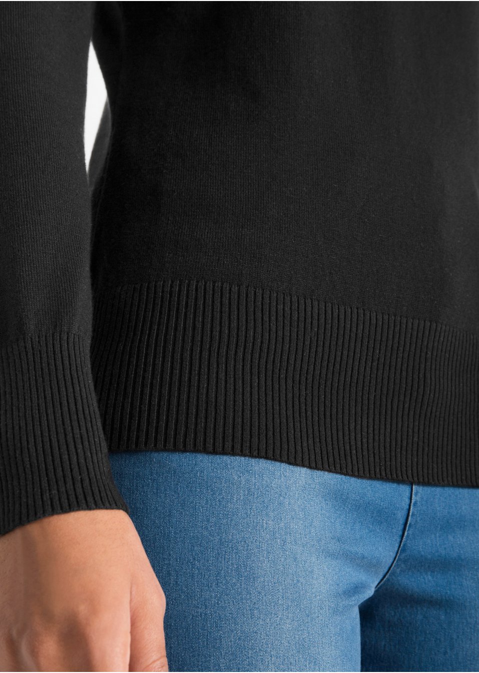 Pull à col roulé en fine maille