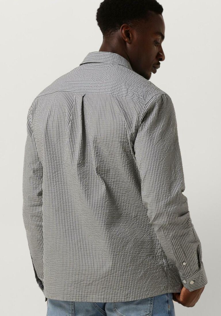 ANERKJENDT olijf anerkjendt casual overhemd akkurt l/s stripe shirt