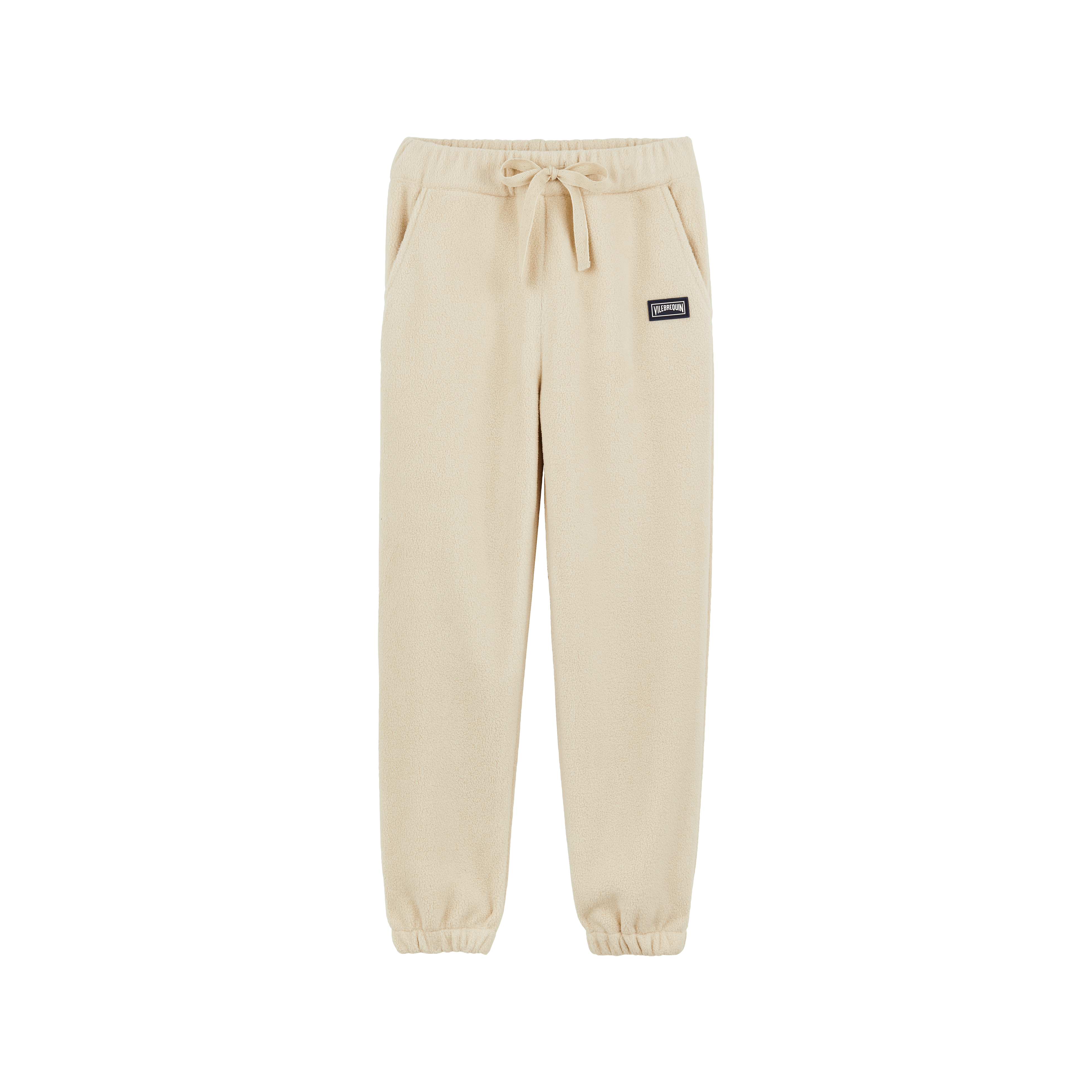 Pantalon jogging polaire en coton garçon uni