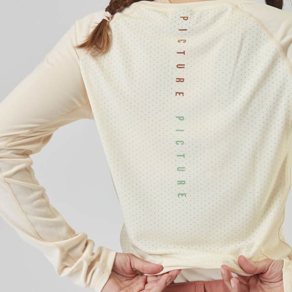 Maillot VTT PICTURE KIERSI LS TECH TEE SMOKE WHITE