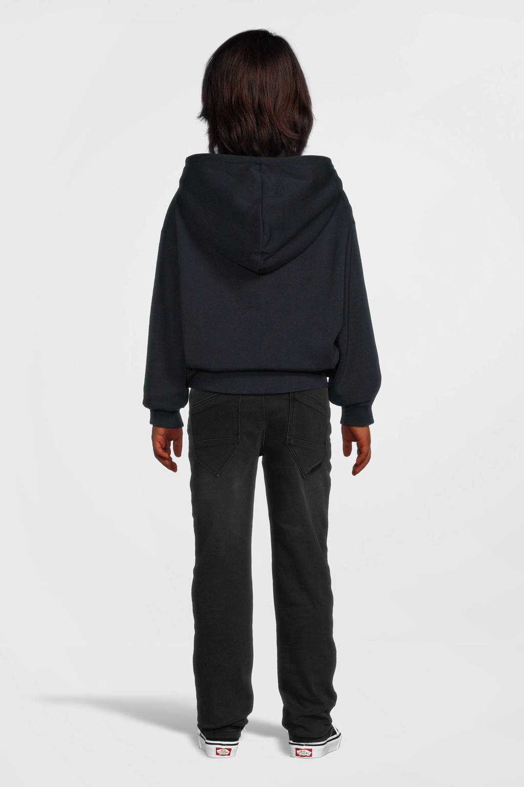 NAME IT sweater NKMVILDAR met printopdruk donkerblauw