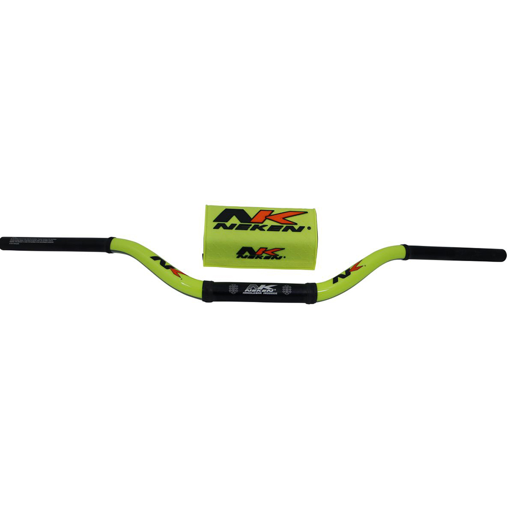 Neken - Guidon CR High - diamètre variable design conique Jaune fluo