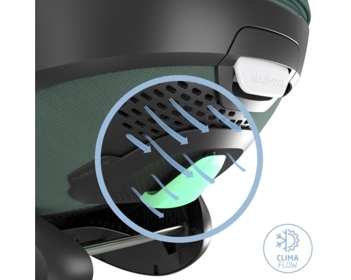 Pebble 360 Pro 0 - 15 M  40 - 87 cm  0 - 13 kg    Innovative SlideTech®-Technologie |    Flache Liegeposition |    Easy-in-Gurt |    G-CELL Seitenaufprallschutz |    FlexiSpin-Drehung mit nur einer Hand |