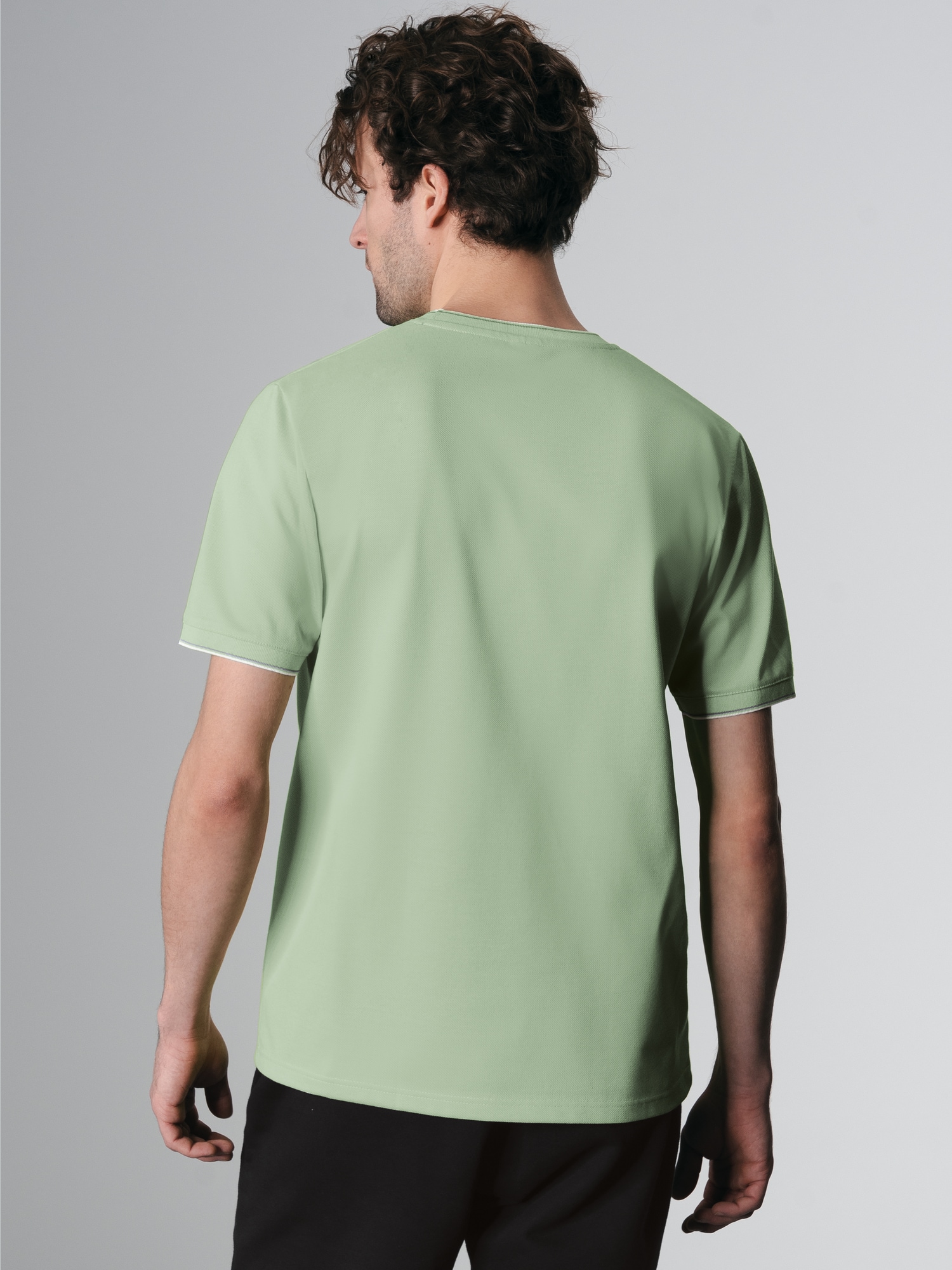 T-Shirt in Piqué-Qualität Green tea