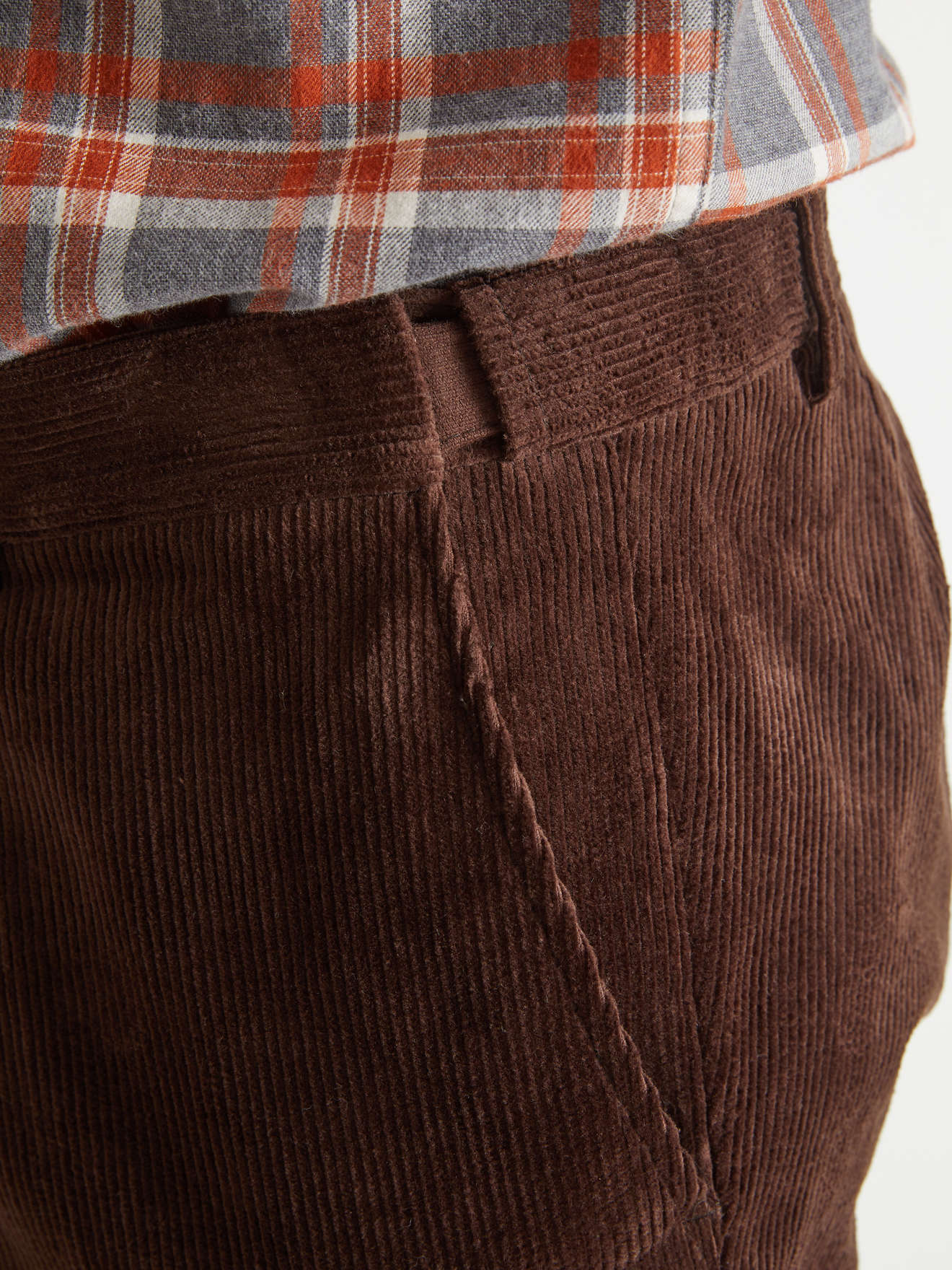 Pantalon velours à ceinture réglable