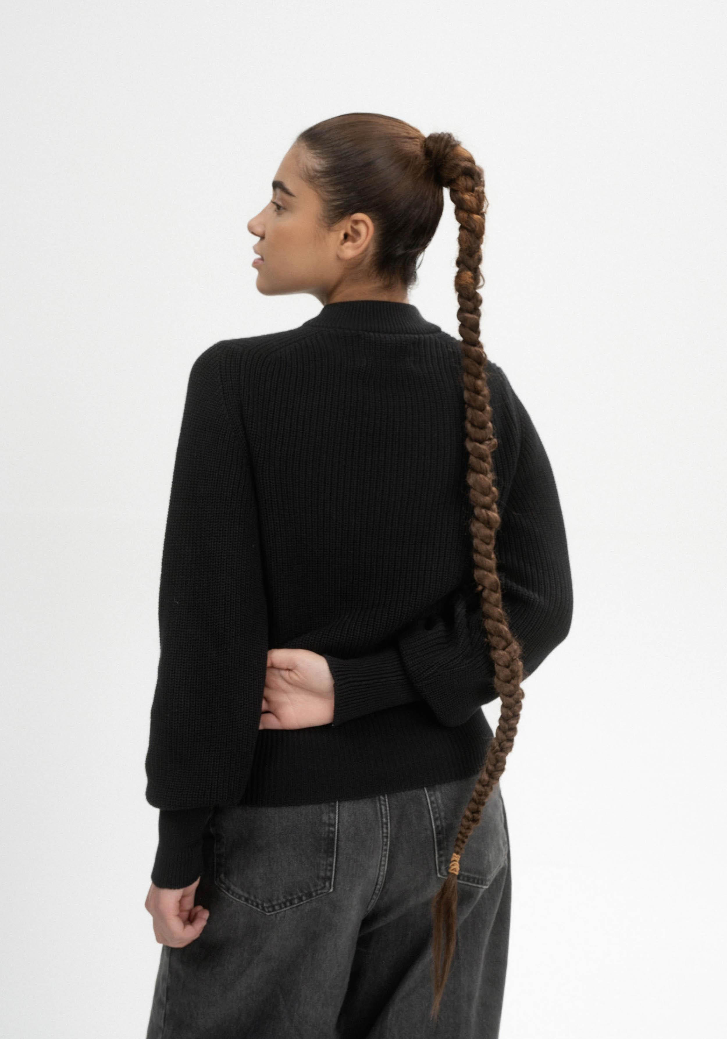 Mela Strickpullover Riya Schwarz