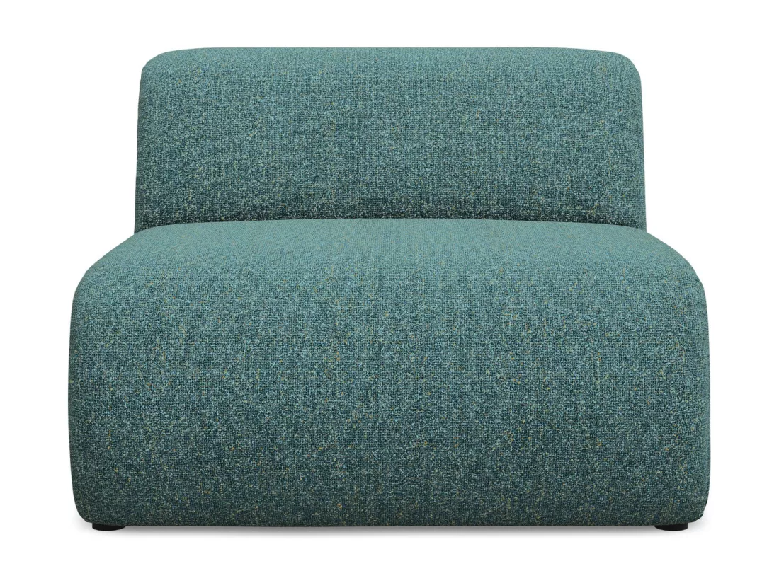 Fauteuil pour canapé modulable en tissu texturé - marin - EKAHI