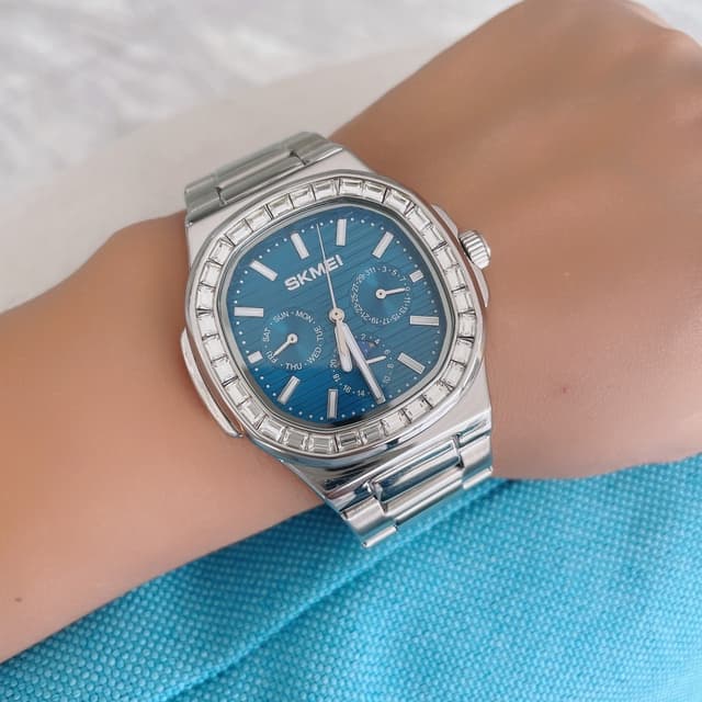 SKMEI Clock Business Herre Quartz Watch Zircon Fashion Armbåndsur