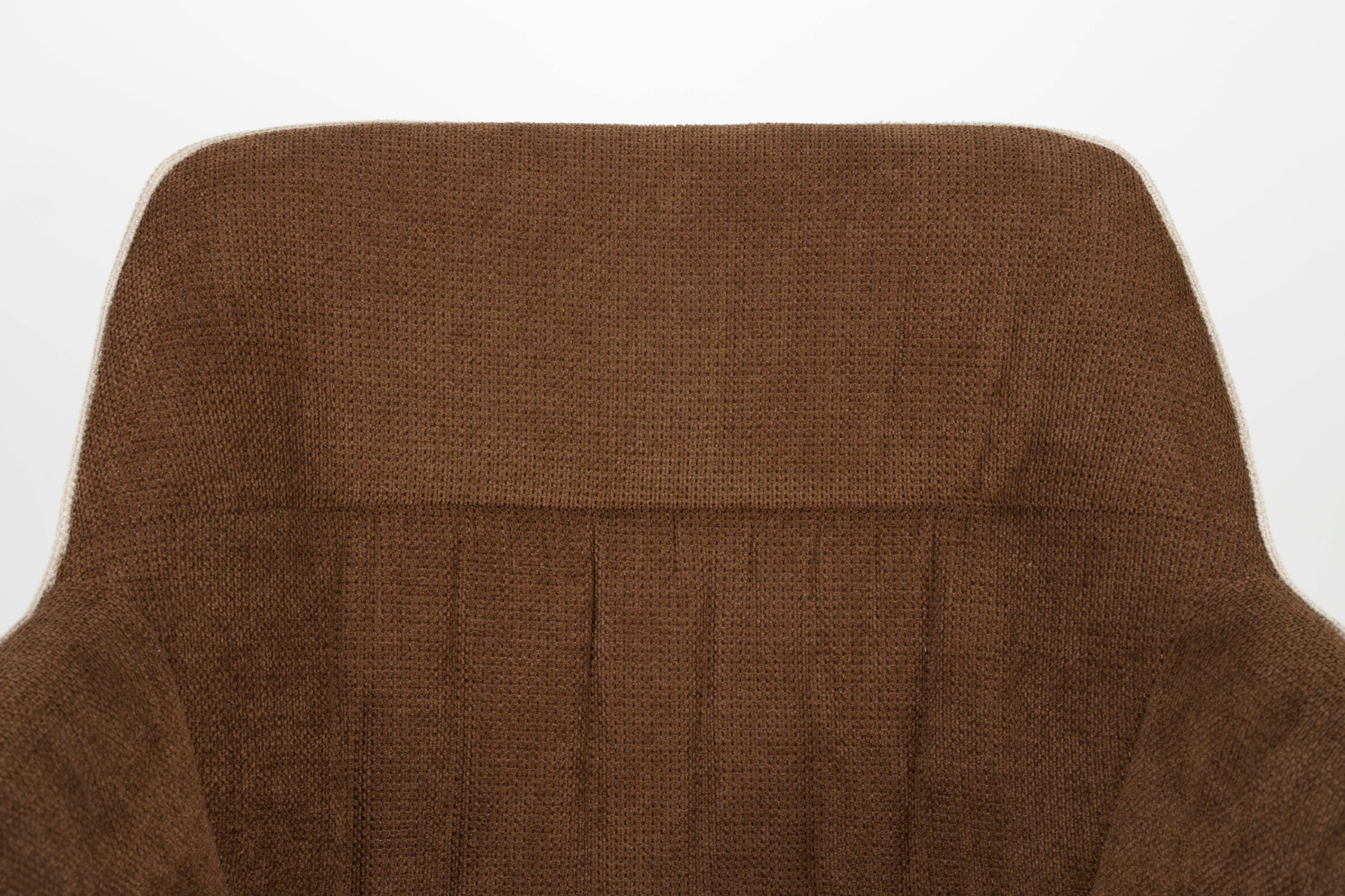 Eetkamerstoel Daley beige/bruin - set van 2