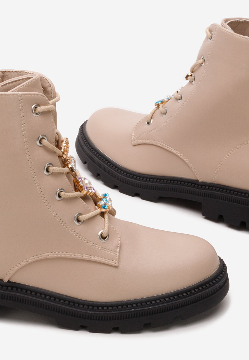 Bottines filles beige Plinky