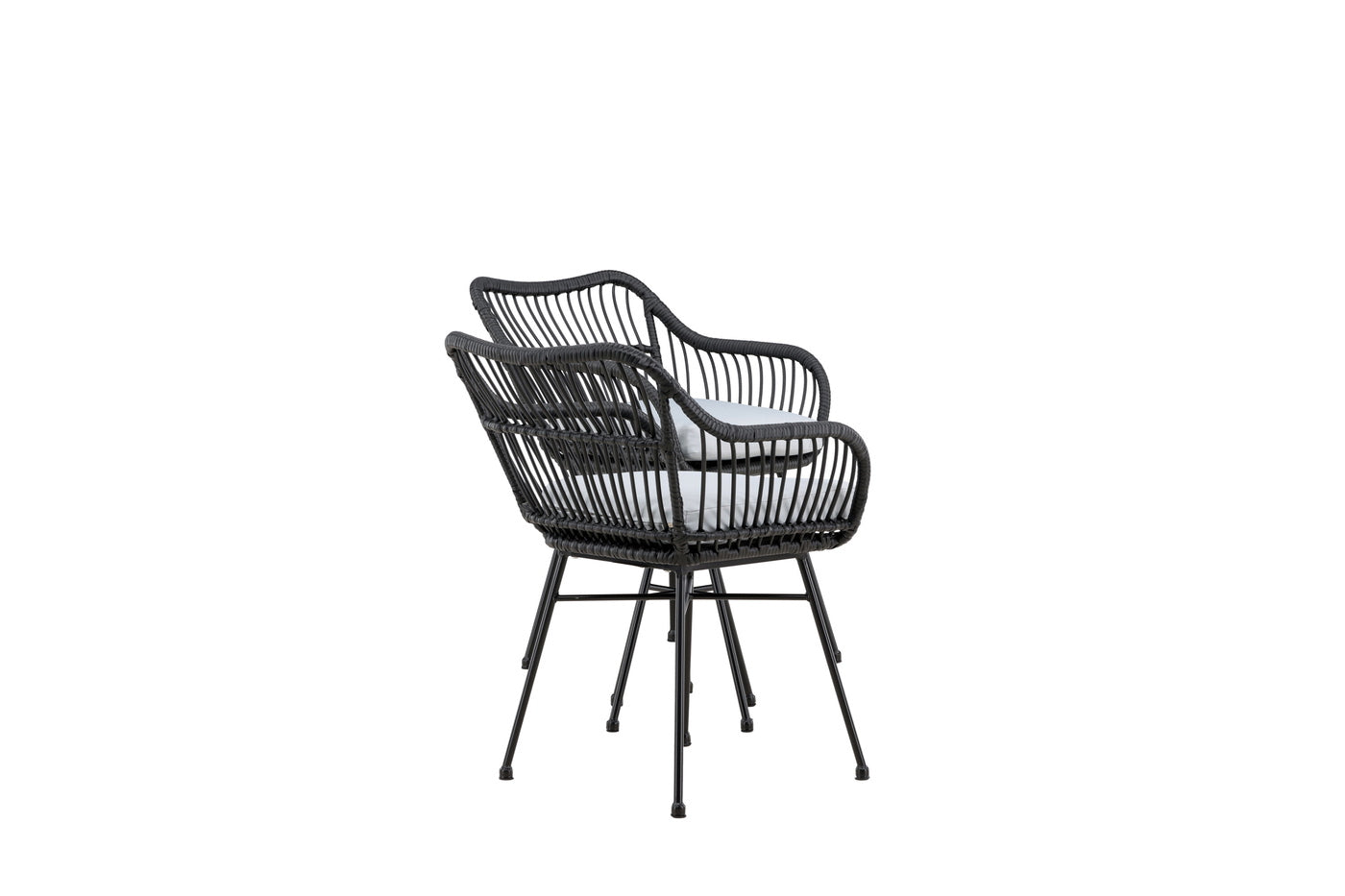 FjÃ´rd - Loungeset Zwart - Wicker - Viga