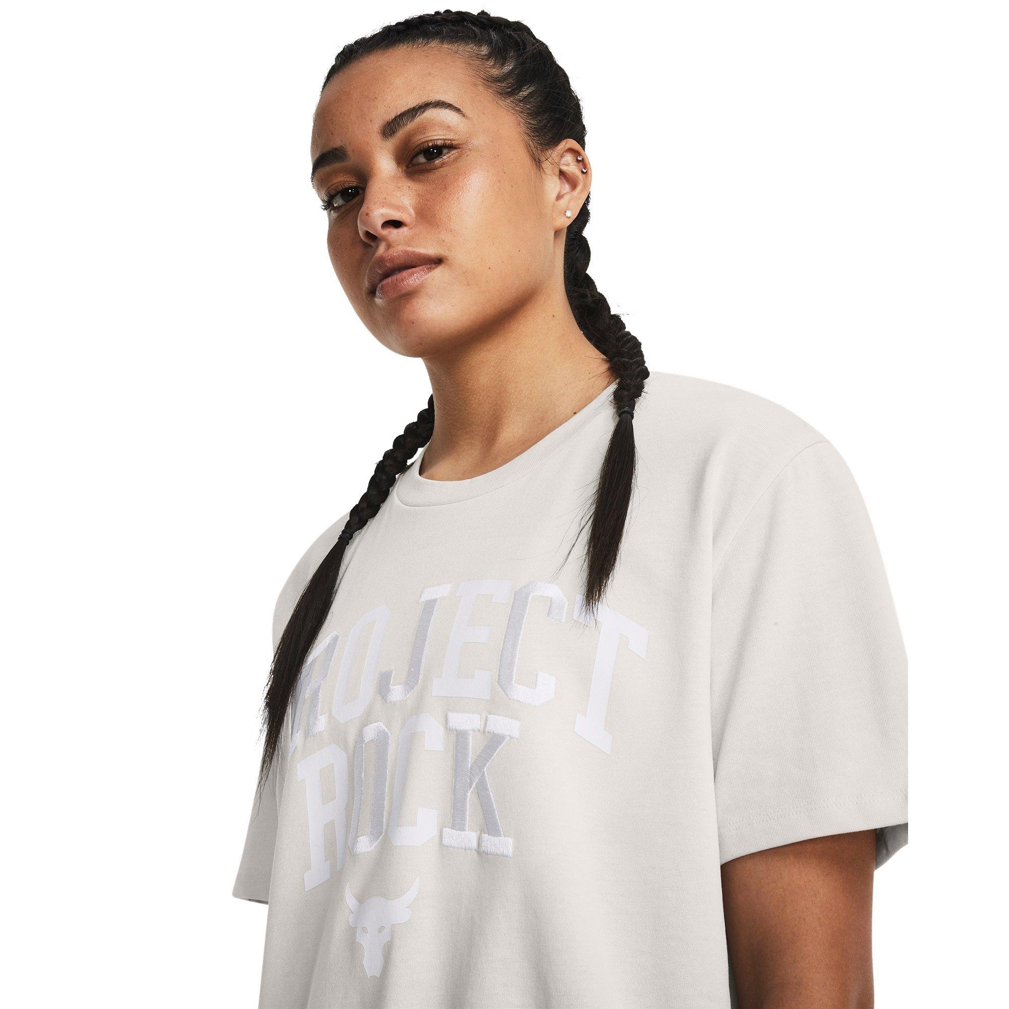 Under Armour UA Project Rock Heavyweight Campus T Shirt Womens
