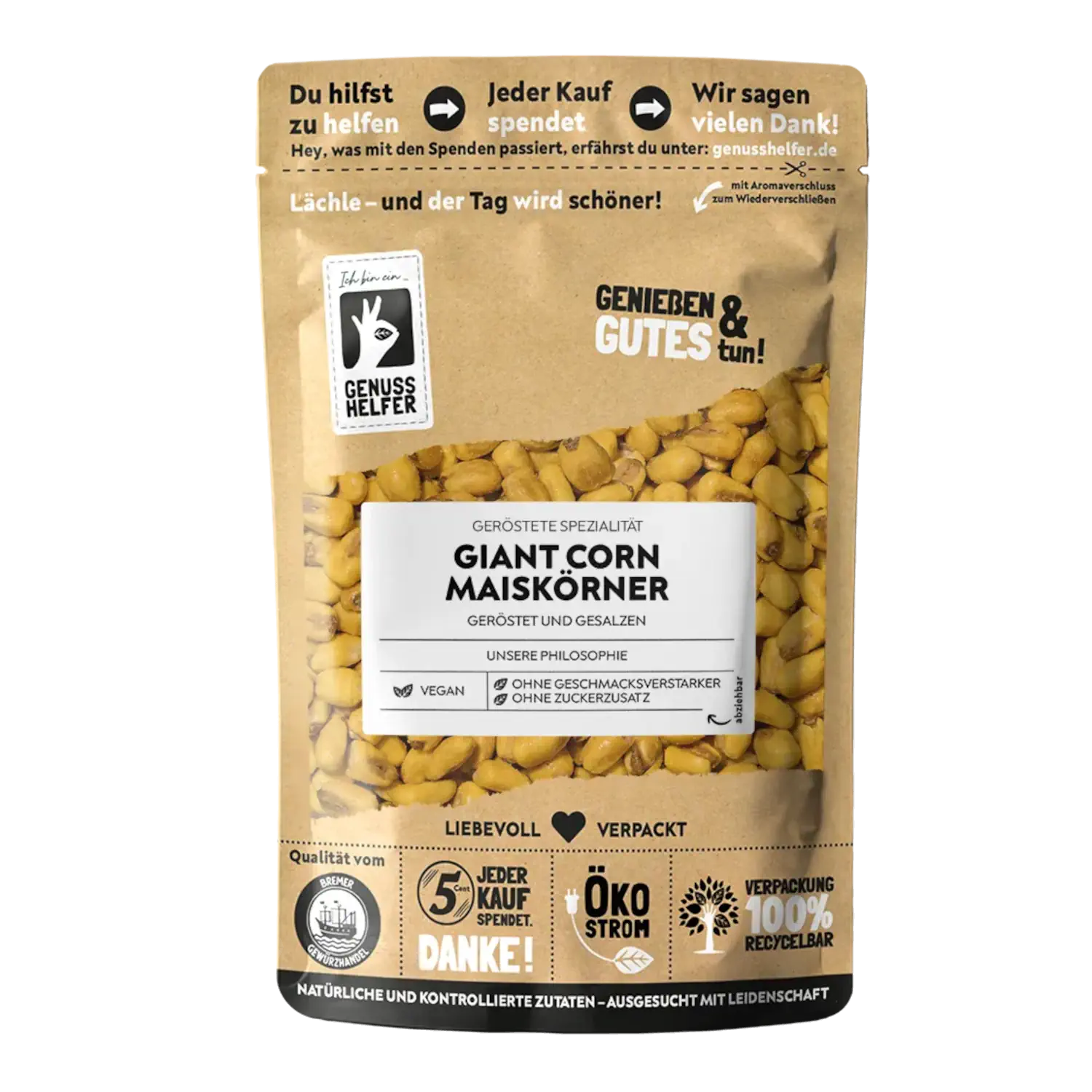 Giant Corn Maiskörner, geröstet & gesalzen