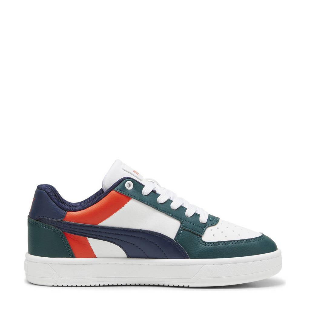 Puma Caven 2.0 Blocksneakers wit/donkergroen/donkerblauw