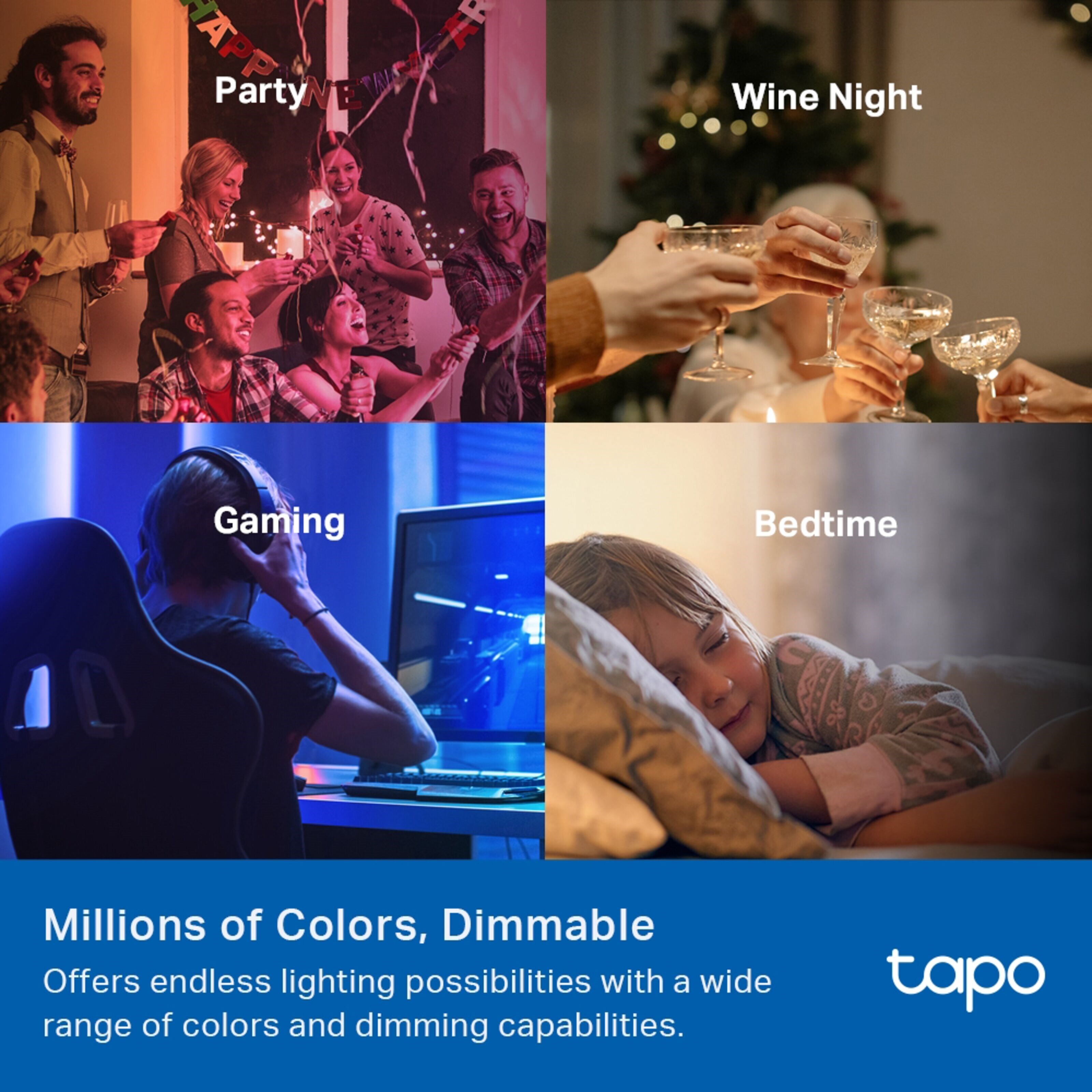 TP-link Tapo Smart RGB LED-pære 1100 lumen E27