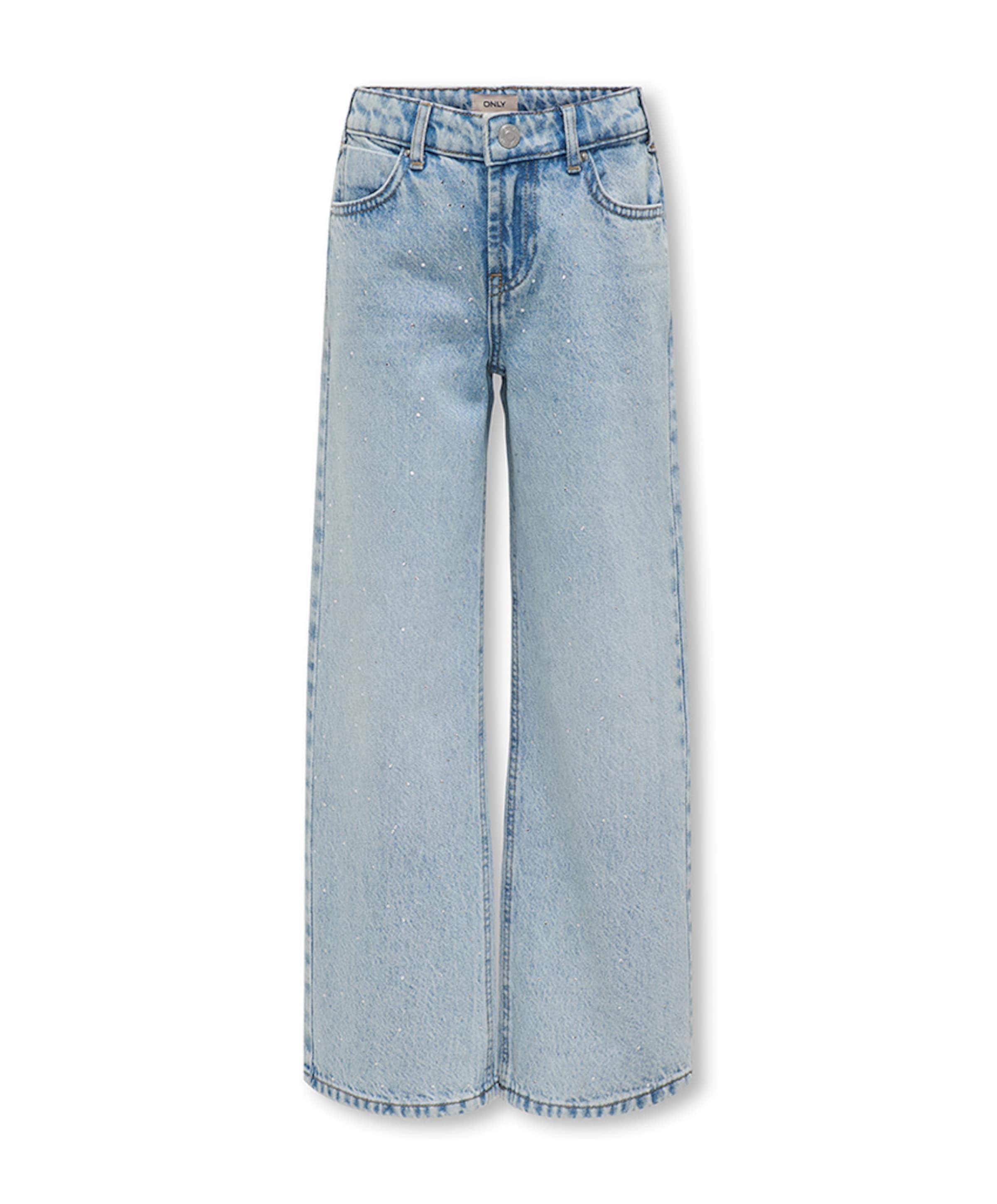 Only KOGCOBAIN RHINESTONE WIDE DNM AZG meisjes jeans blauw