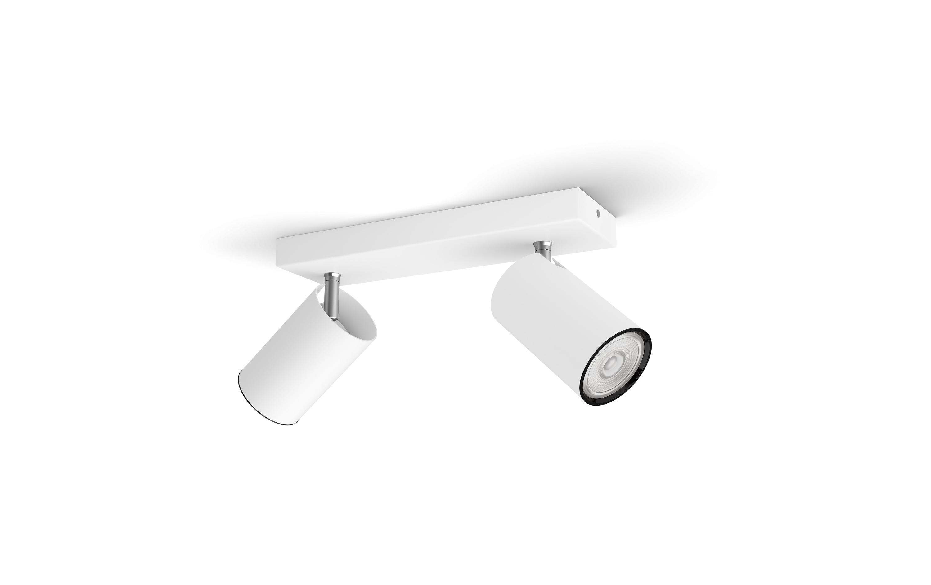 Aufbauspot MyLiving Kosipo, 2 x 5.5W, GU10, WeissAufbauleuchte mit beweglichem Leuchtenkopf