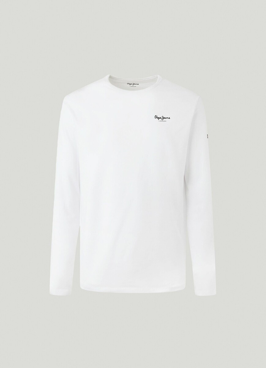 PEPE JEANS<br>Camiseta original de manga comprida com elastano